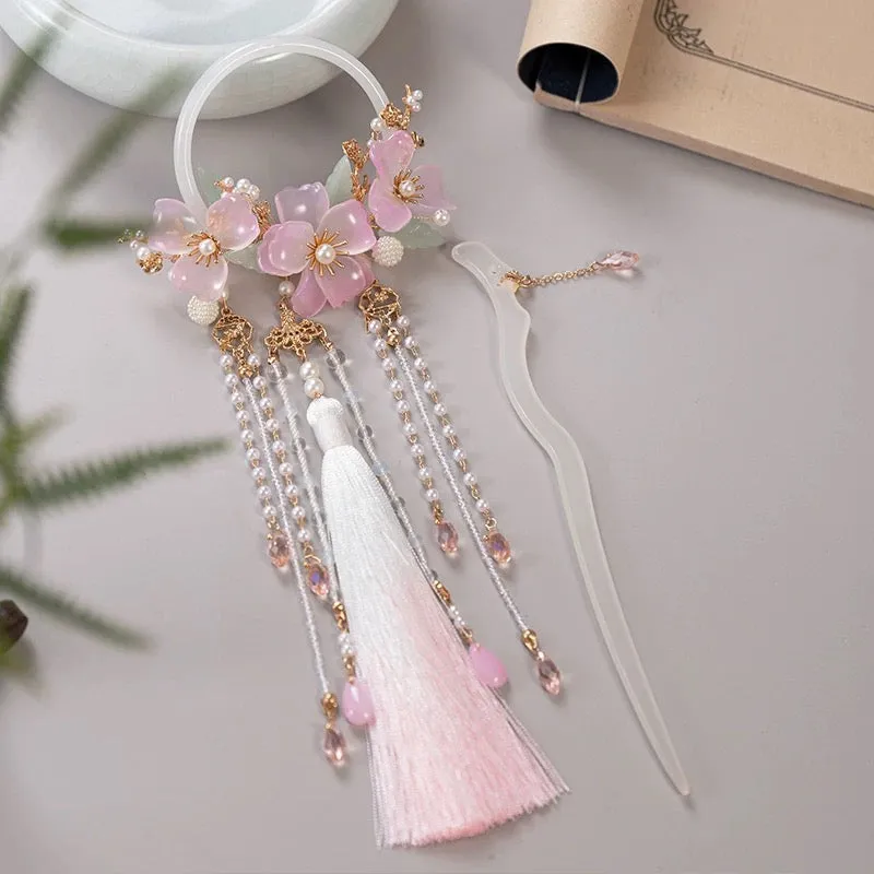 Back Hair Pin: Jade Blush
