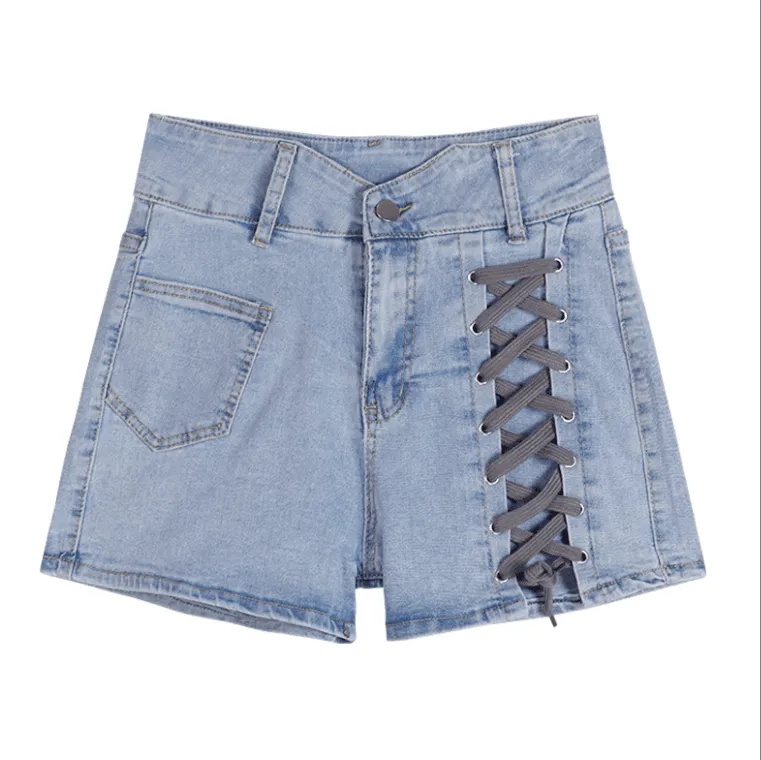 Bandage Jeans Shorts - Leisure Style and Comfort