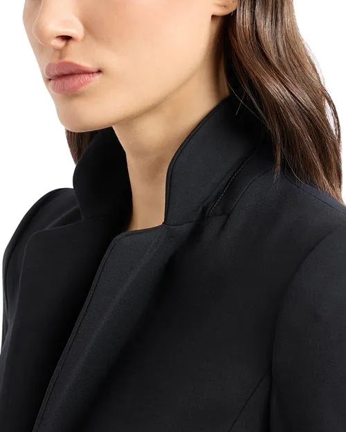 Barathea Emporio Armani One Button Blazer, Black