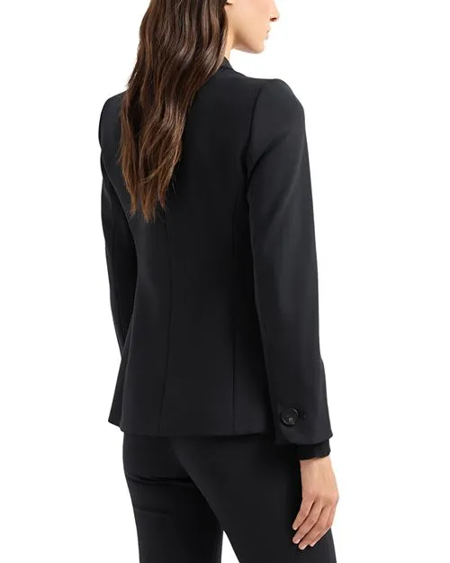 Barathea Emporio Armani One Button Blazer, Black