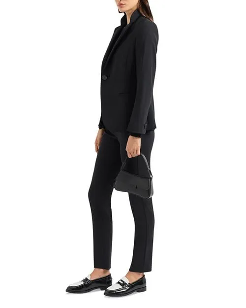 Barathea Emporio Armani One Button Blazer, Black