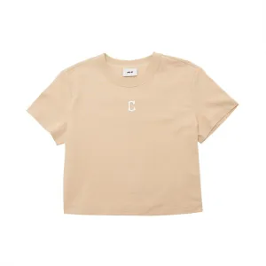 Basic Small Logo Cleveland Guardians Crop T-Shirts