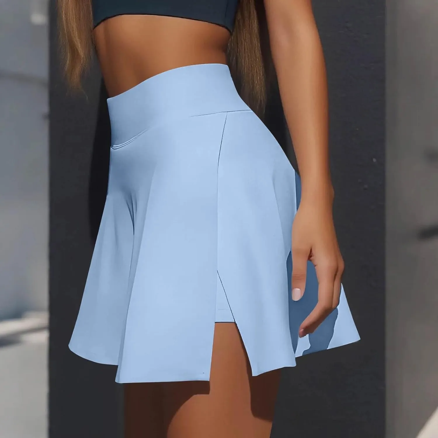 BAXLIMEK Golf Skirts for Women,2025 Summer High Waisted Tennis Skirts Side Slit Mini Athletic Skorts Pleated Workout Skorts