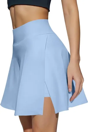 BAXLIMEK Golf Skirts for Women,2025 Summer High Waisted Tennis Skirts Side Slit Mini Athletic Skorts Pleated Workout Skorts