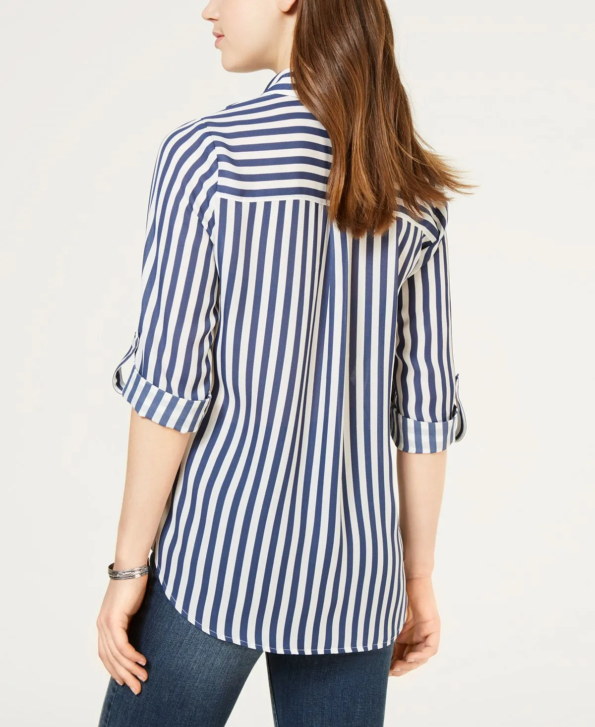 BCX Junior Striped Button Down Shirt, Multi
