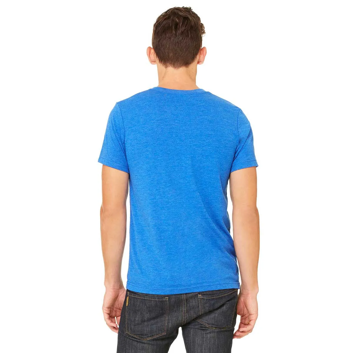 Bella   Canvas Unisex True Royal Triblend Short-Sleeve T-Shirt