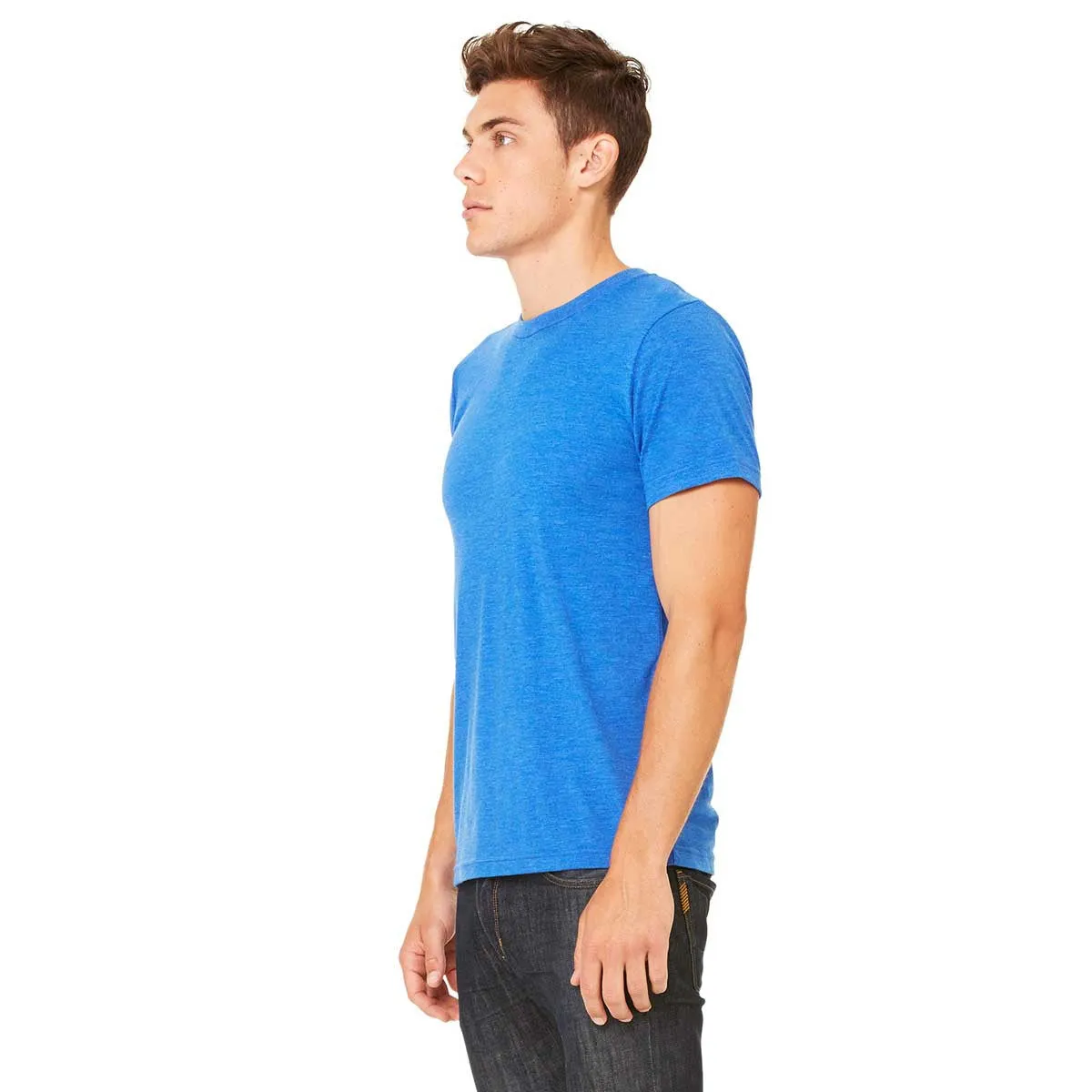 Bella   Canvas Unisex True Royal Triblend Short-Sleeve T-Shirt