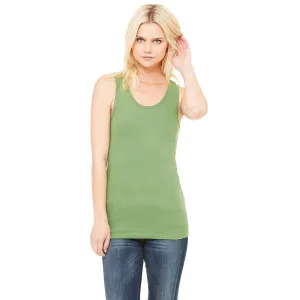 Bella   Canvas Women's Leaf Stretch Rib Tank