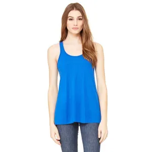 Bella   Canvas Women's True Royal Flowy Racerback Tank