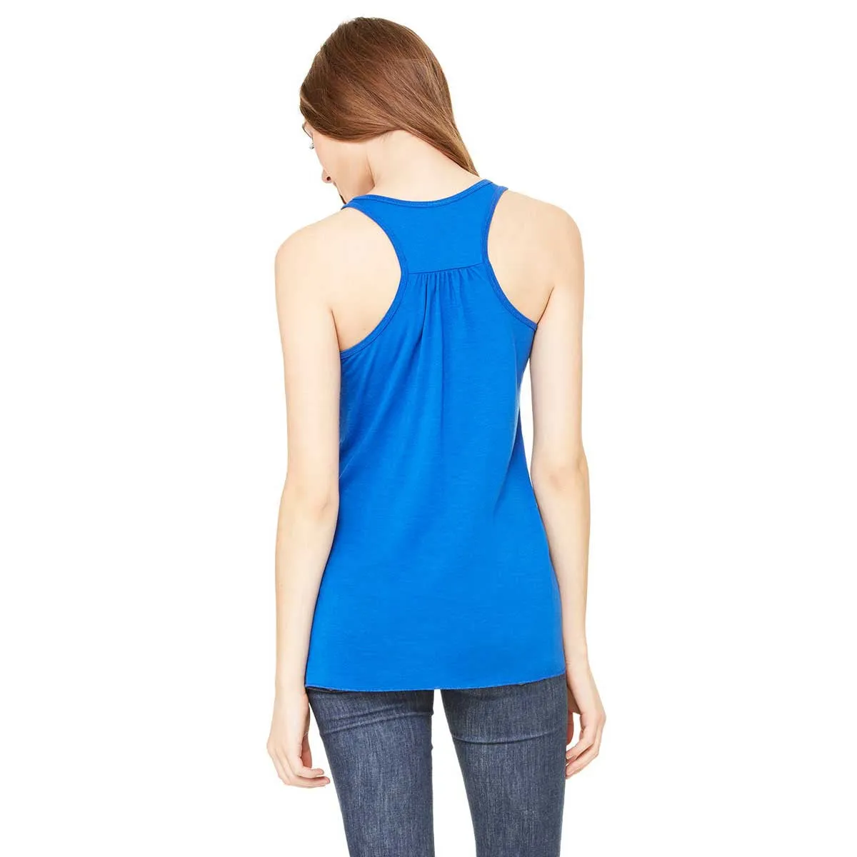 Bella   Canvas Women's True Royal Flowy Racerback Tank