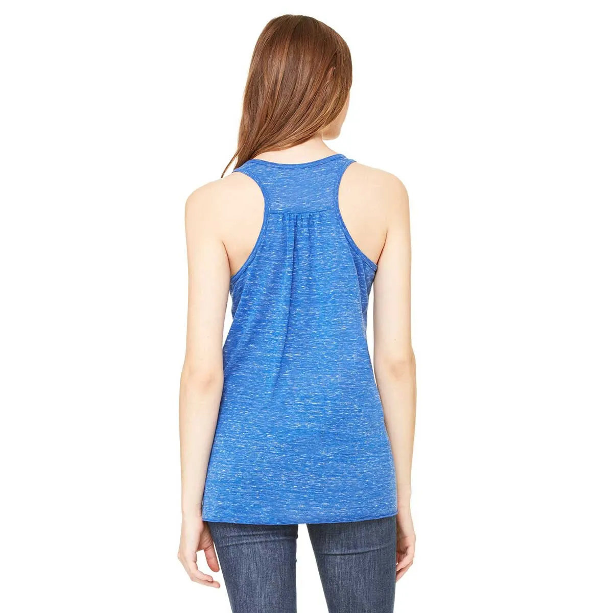 Bella   Canvas Women's True Royal Marble Flowy Racerback Tank