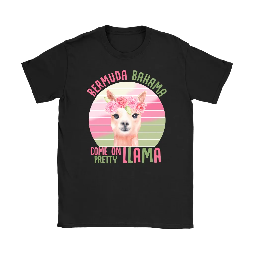Bermuda Bahama Come on Pretty Llama Kokomo funny Men's or Women's T-Shirts