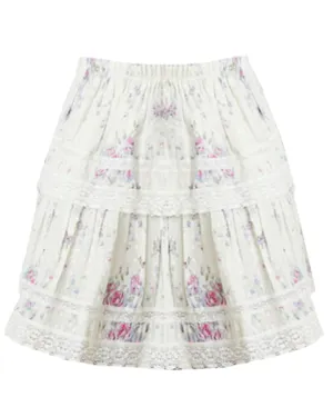 Berry Medley Ruffle Mini Skirt