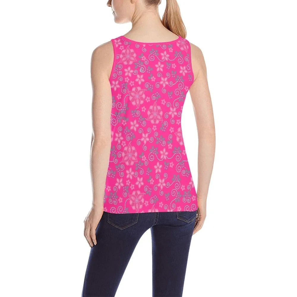 Berry Picking Pink Tank Top for Women
