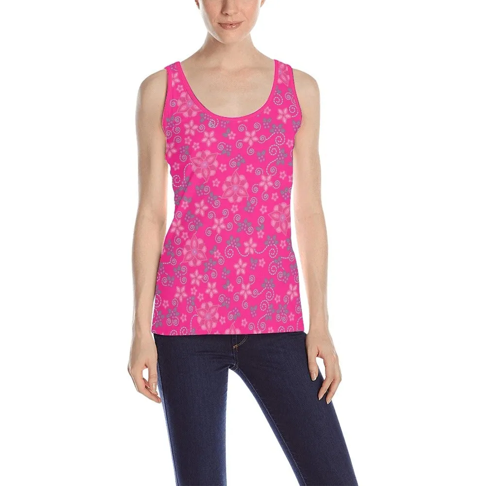 Berry Picking Pink Tank Top for Women