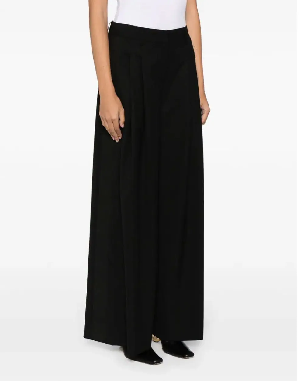 Black Italian Wool Twill Didi Pant