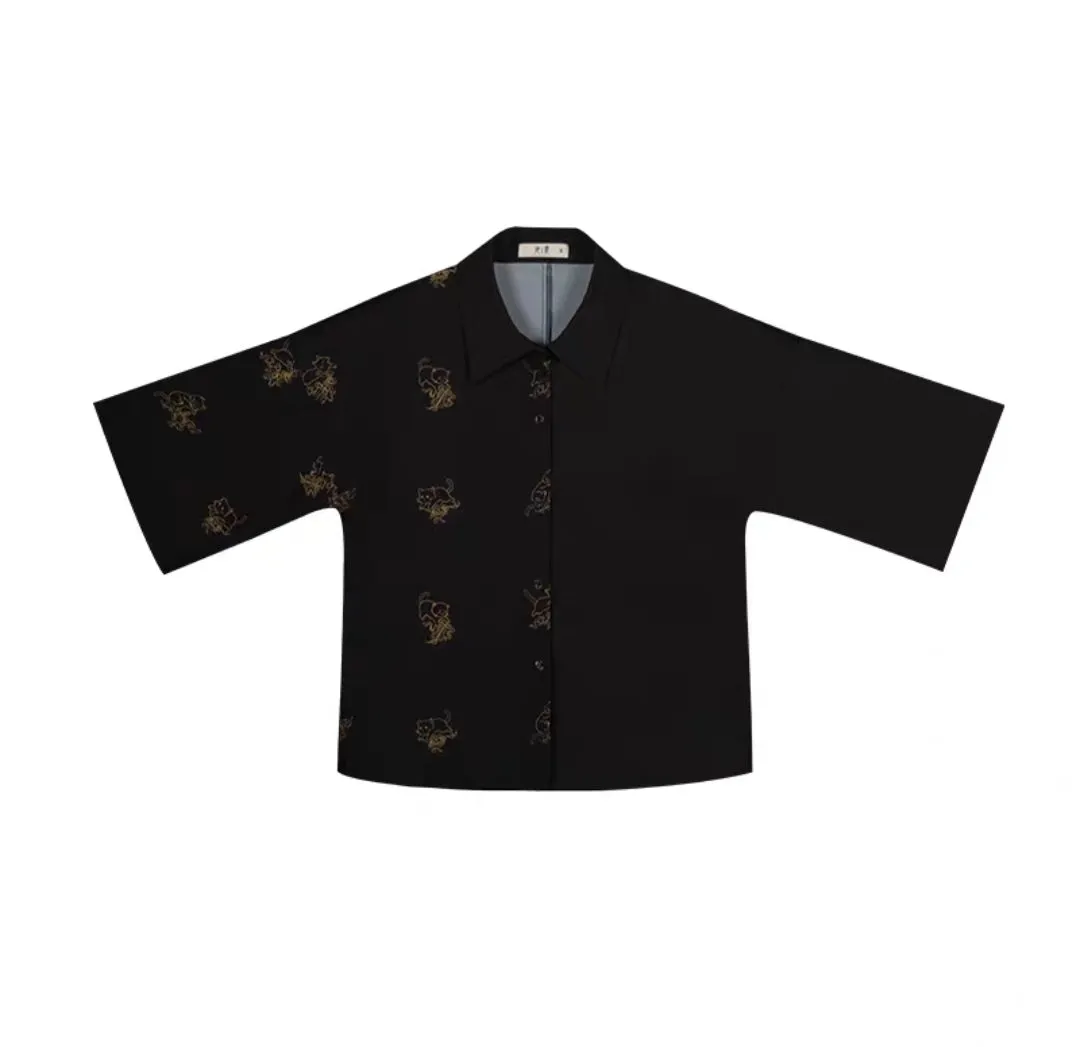 Black modern hanfu set| Ma mian qun|Ming dynasty