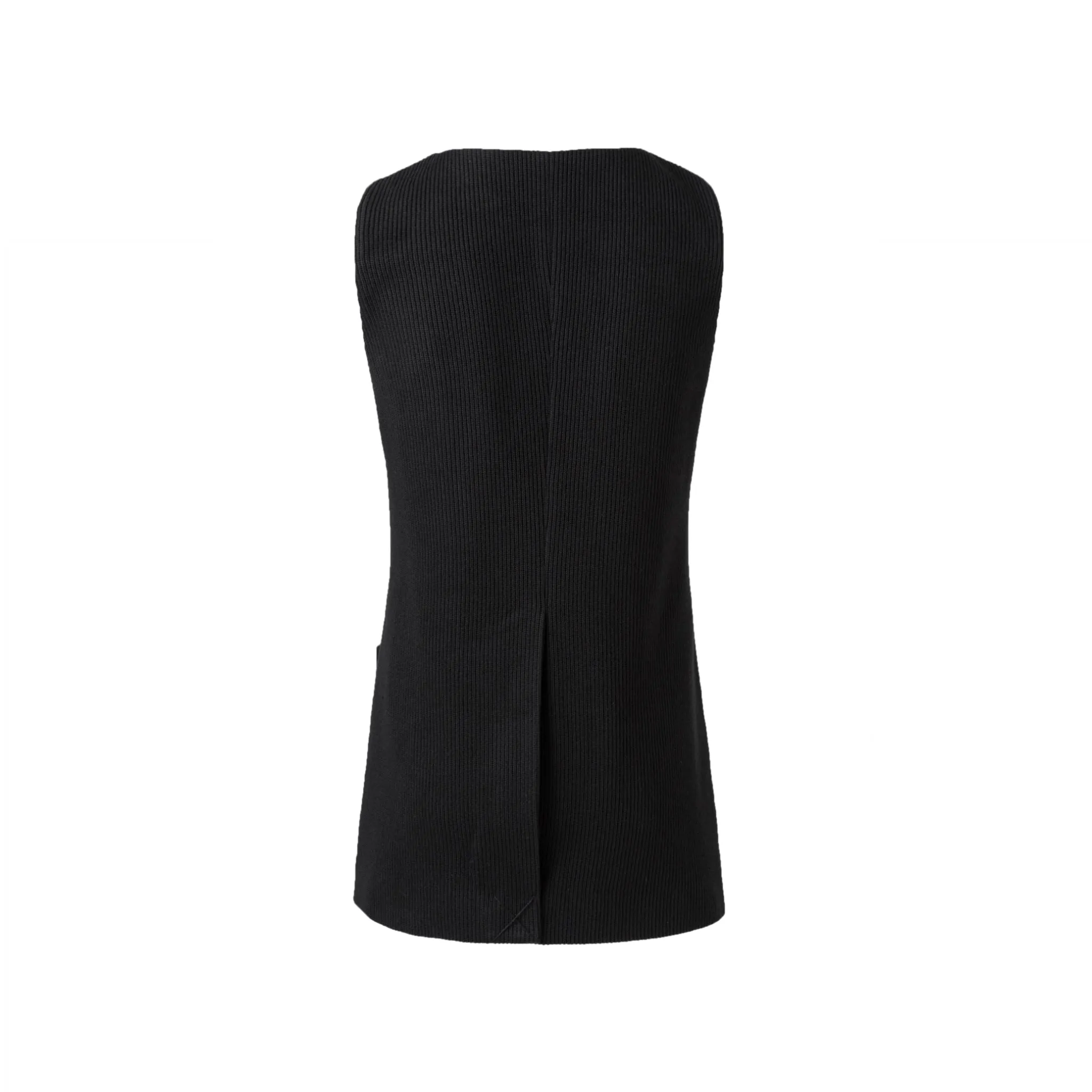 Black Tweed Vest