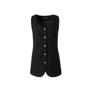 Black Tweed Vest