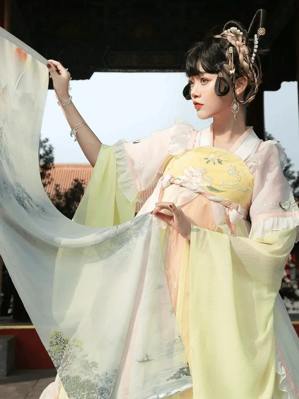 Blue&Purple&Yellow&Red Modern Hanfu/Lolita