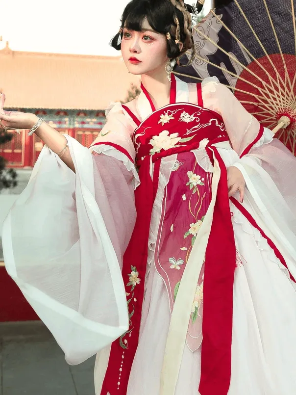 Blue&Purple&Yellow&Red Modern Hanfu/Lolita