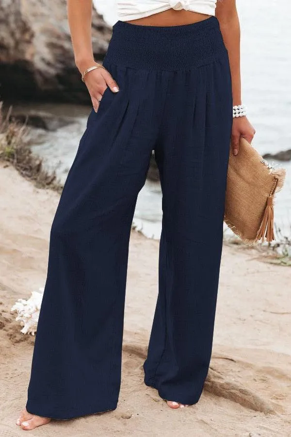Boho Wide Leg Cotton Pants