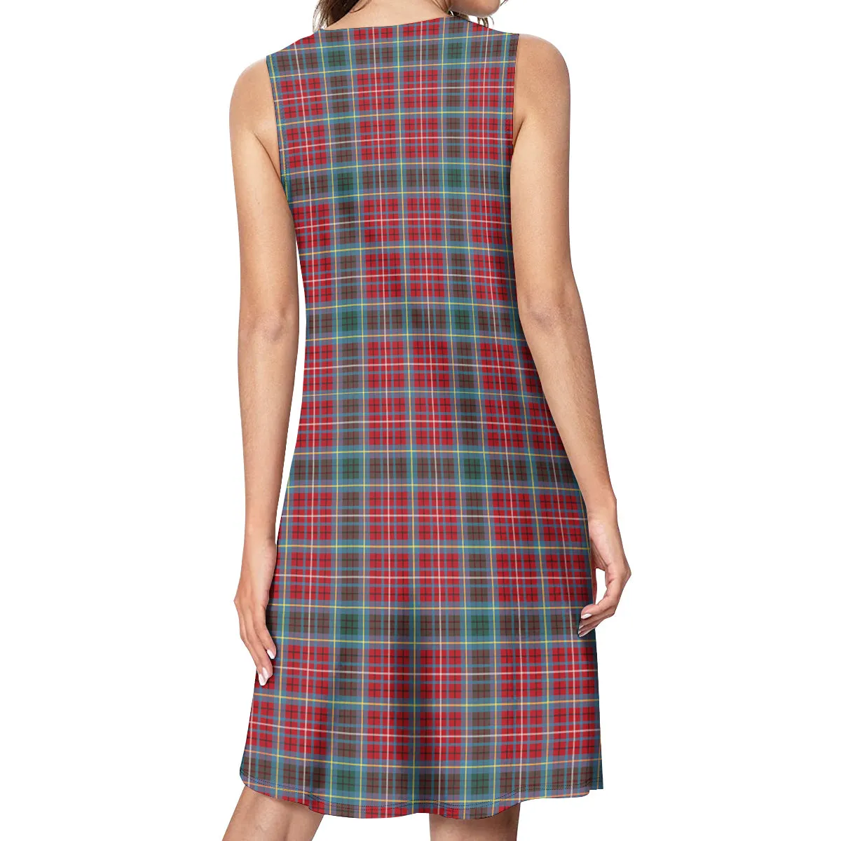 British Columbia Province Canada Tartan Womens Casual Dresses