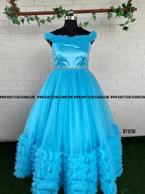 BT1256M Sky Blue Enchantment - Mom & Babe Fairy Tale Frocks