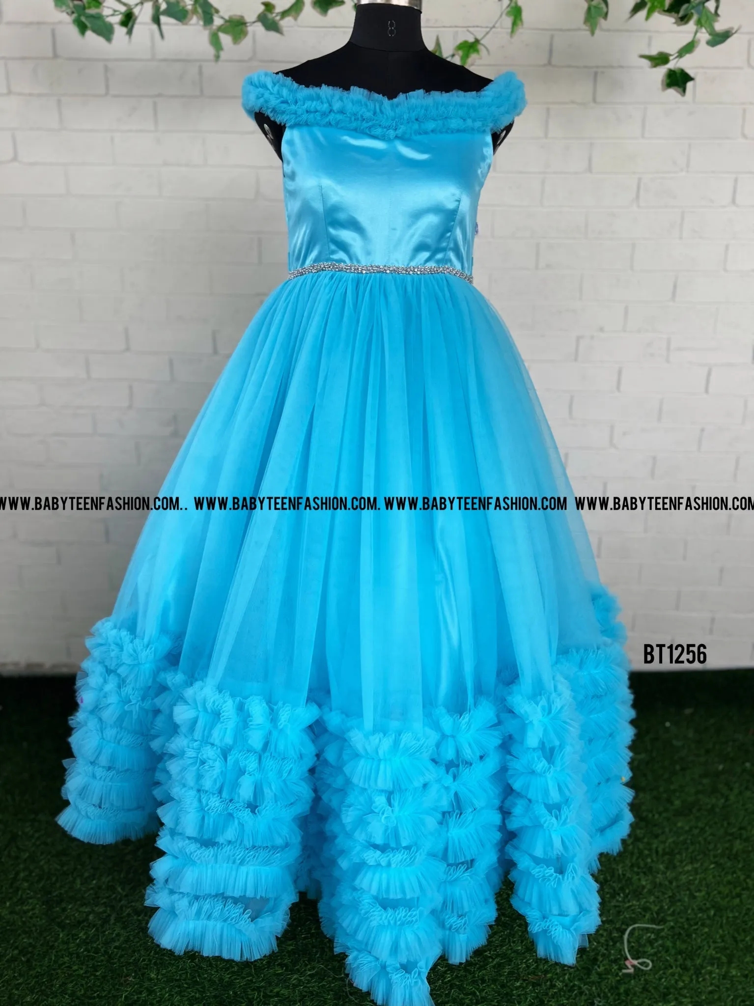 BT1256M Sky Blue Enchantment - Mom & Babe Fairy Tale Frocks