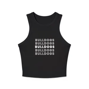 Bulldogs Women's Micro Rib Racer Tank Top