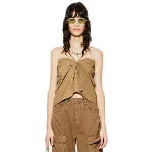 Butterfly Gathered Strap Top