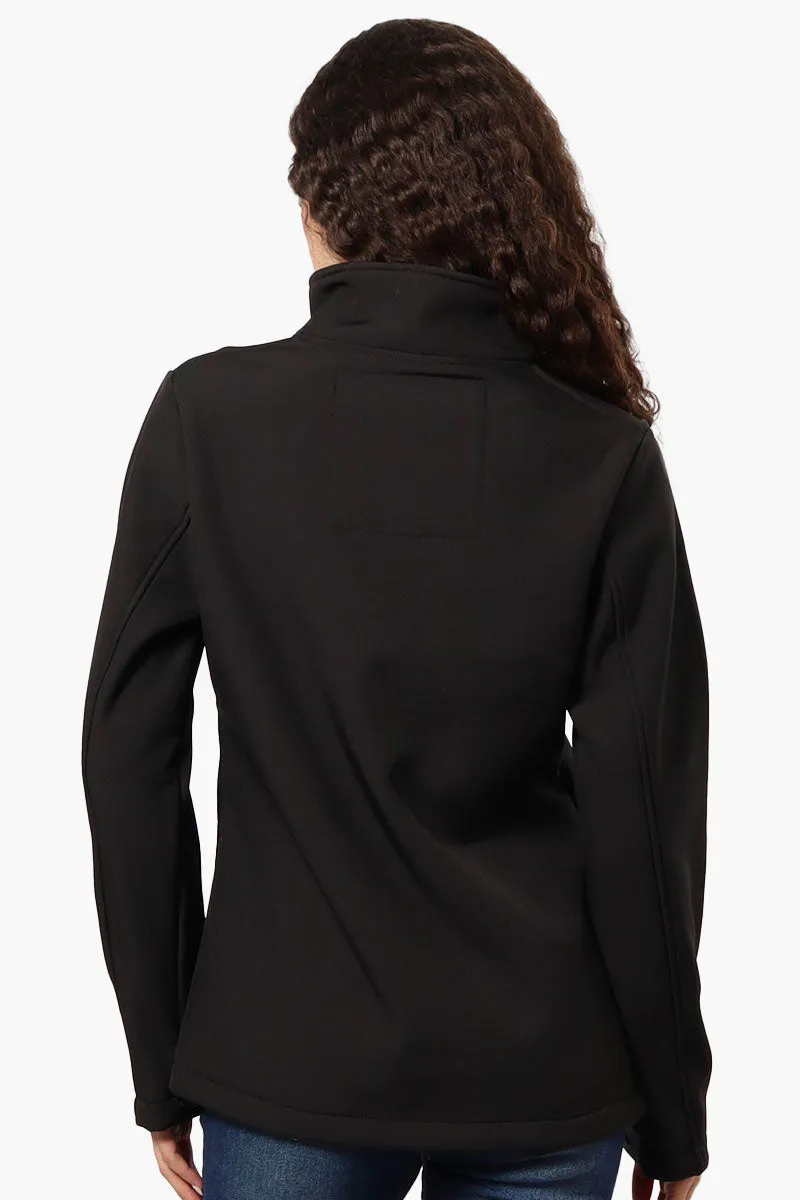 Canada Weather Gear Fleece Lined Zip Pocket Lightweight Jacket - Black