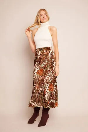 Cara Cara Naomi Skirt in Black Blush Cascade