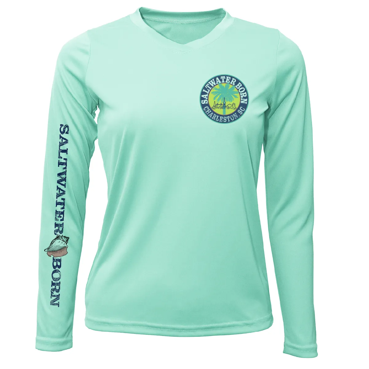 Charleston, SC Kraken Palmetto Logo Women's Long Sleeve UPF 50  Dry-Fit Shirt