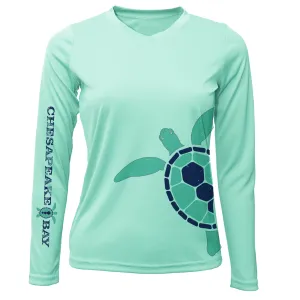 Chesapeake Bay Turtle Wrap Women's Long Sleeve UPF 50  Dry-Fit Shirt