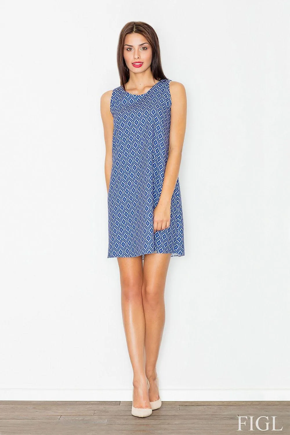 Chic Flare Sleeveless Day Dress - Style 77083