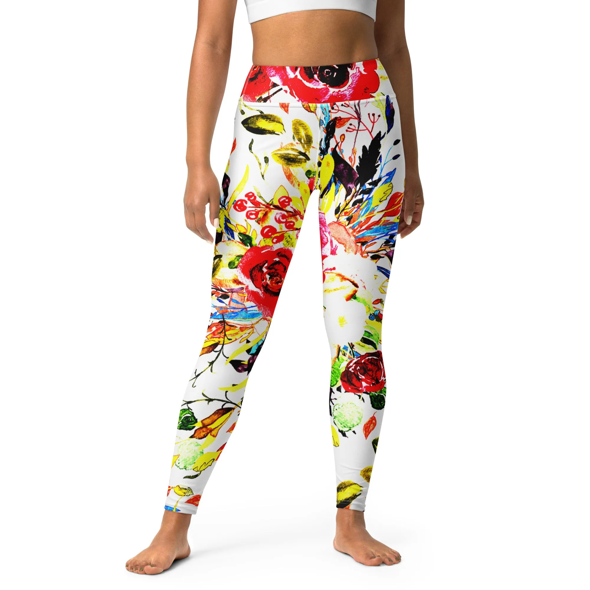 Chic Floral Yoga Leggings, lioness-love