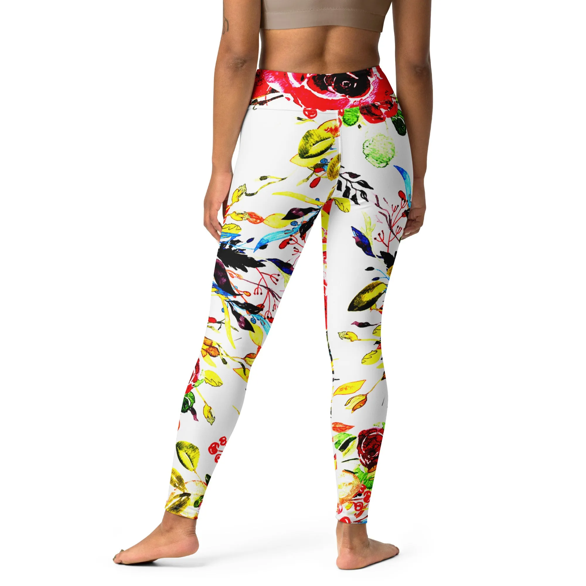 Chic Floral Yoga Leggings, lioness-love