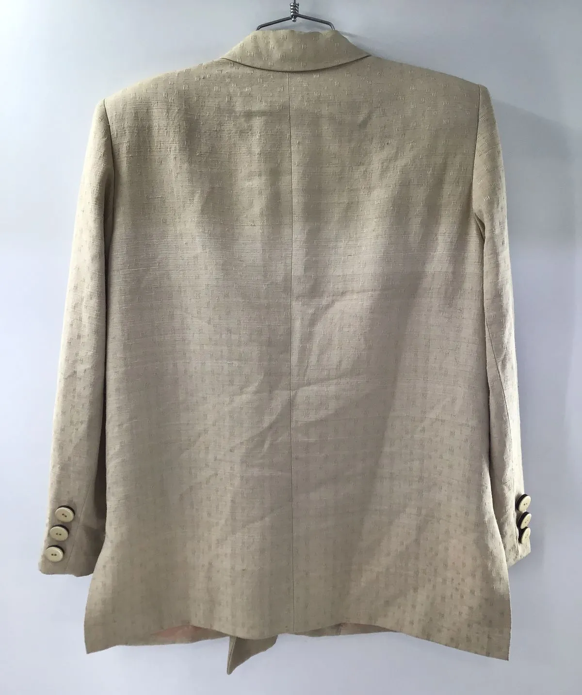 Christian Dior Women's Tan Silk Blazer - Size 6 With COA