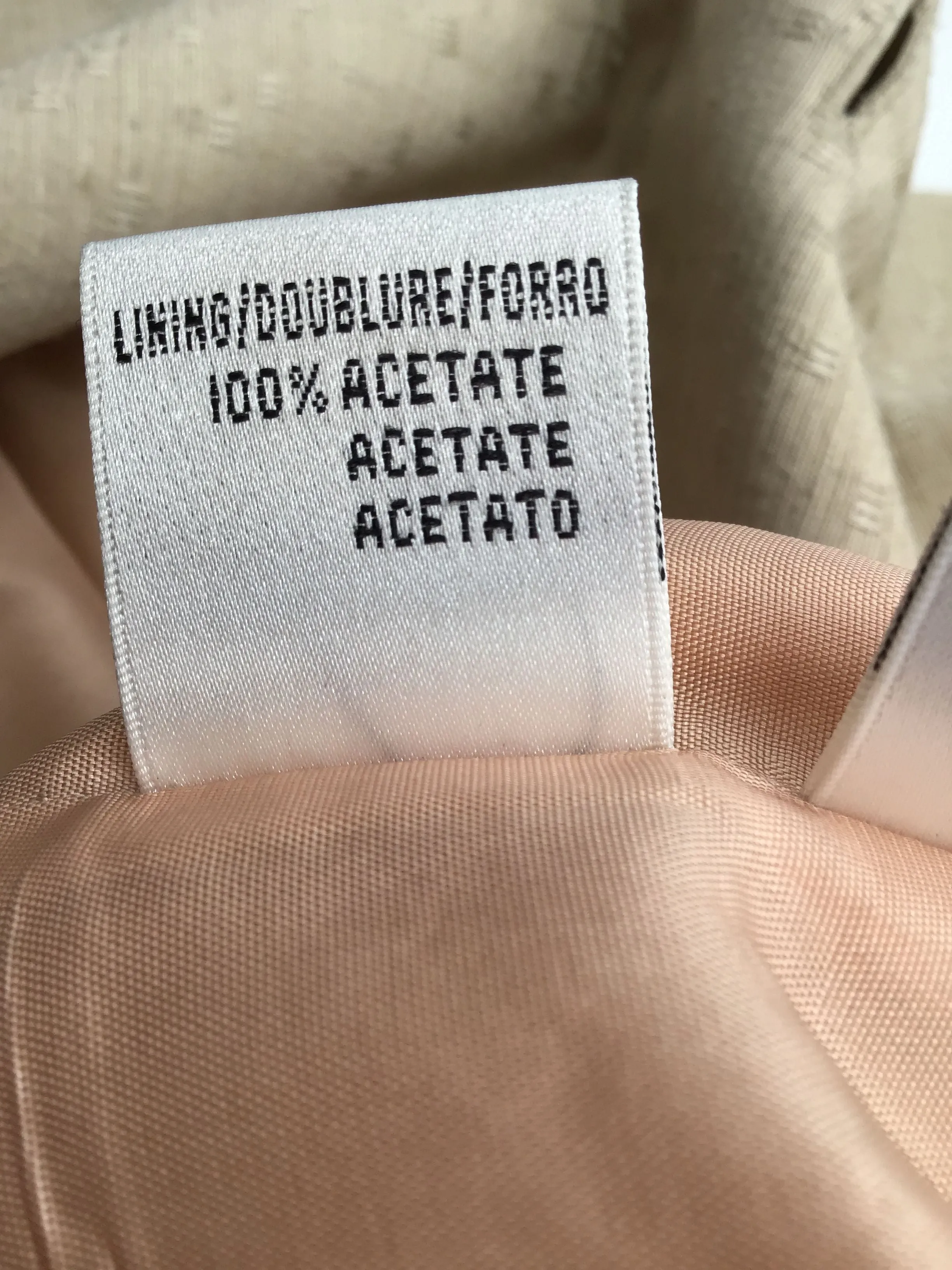 Christian Dior Women's Tan Silk Blazer - Size 6 With COA