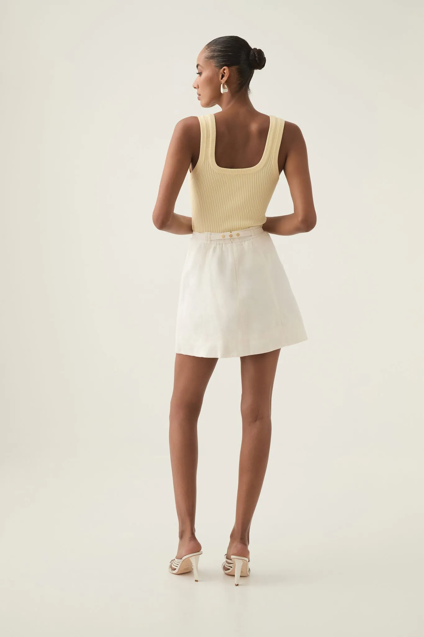 Christine Belted Mini Skirt