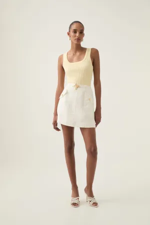 Christine Belted Mini Skirt
