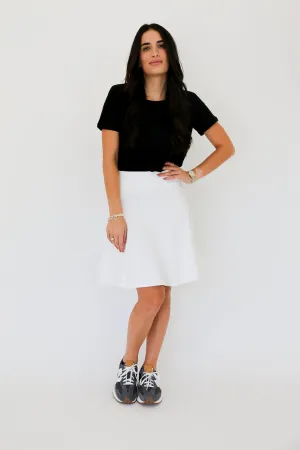 Circle Skirt White - 18"