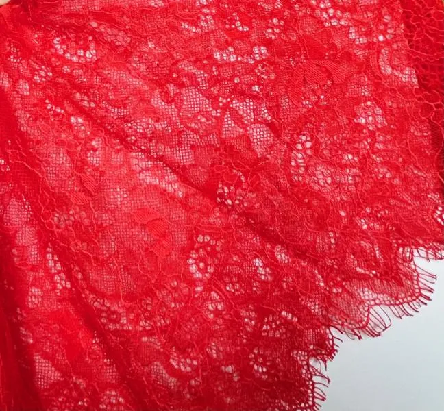 Classic Lace Crop Cami - Red -