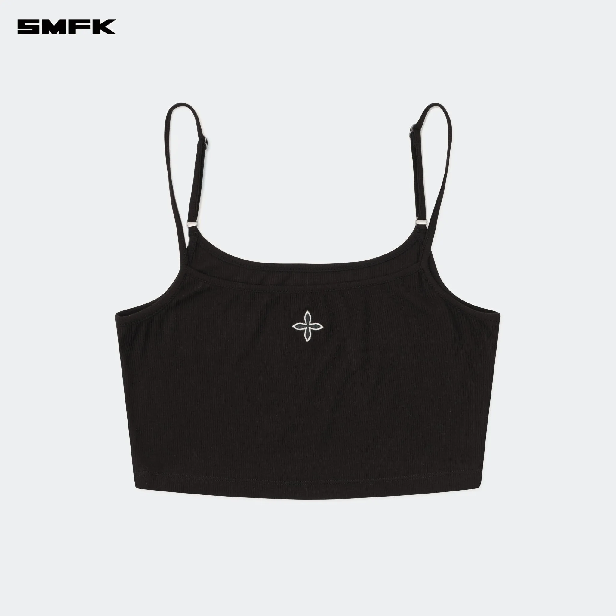 Compass Hug Ultra-Short Sports Strap Top Black