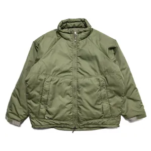 Cotton Nylon Padded Jacket - Army Green