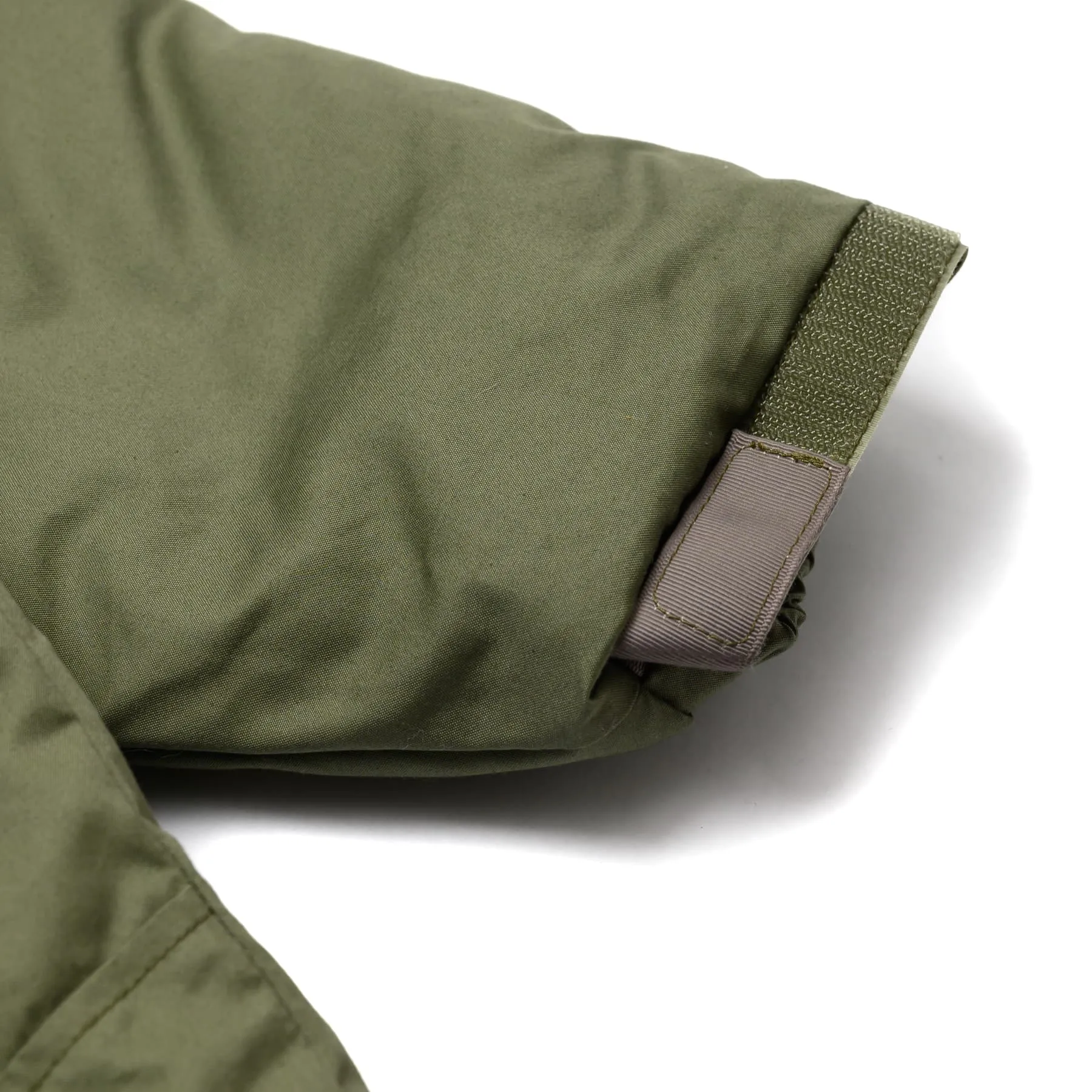 Cotton Nylon Padded Jacket - Army Green