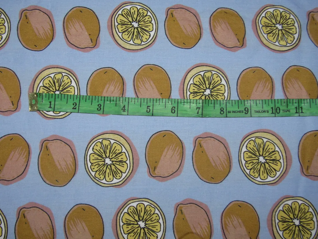 COTTON POPLIN PRINT blue 58&quot; WIDE