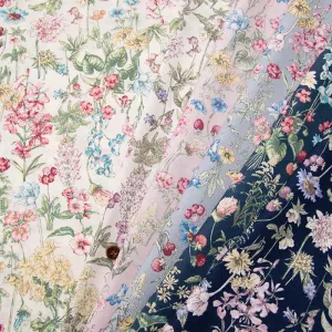 Cotton sketch apint dough flower botanical