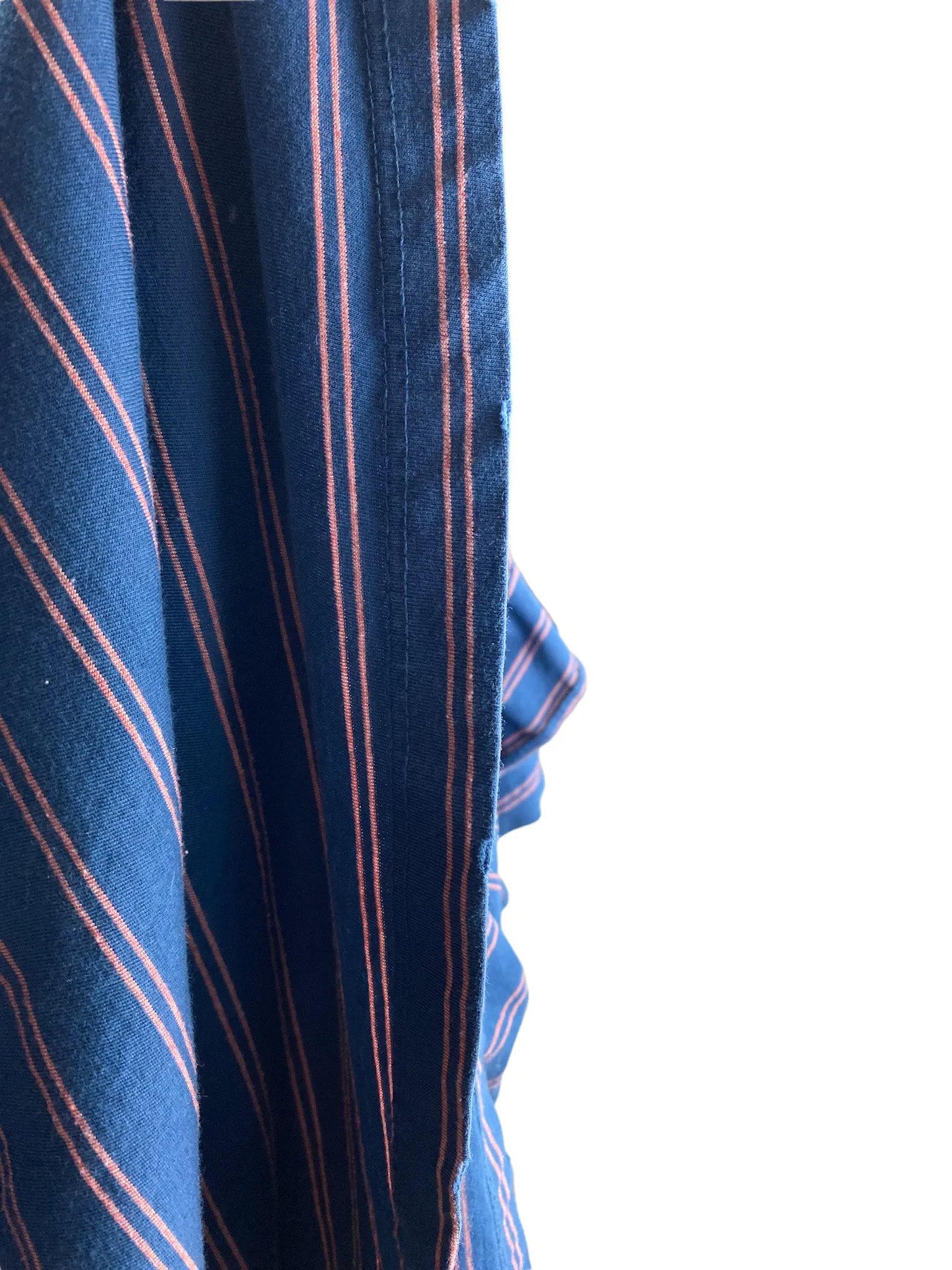 Current Elliott, Women's Striped Ruffle Roadie Dress, Blue Wing Teal Split Stripe, Size 2 (M)